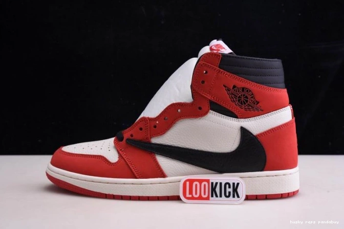Husky RETRO HIGH JORDAN SCOTT AIR 100(RED) TRAVIS X 1 OG - CD4487 0822